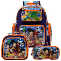 Mochila Infantil Menino Costas Dragon Ball Reforçada Toys 2U