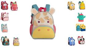 Mochila Infantil Menino menina escolar Passeio Costas Zoo Pets Girafa Mochila Infantil Menino menina escolar Passeio Costas Zoo Pets Girafa
