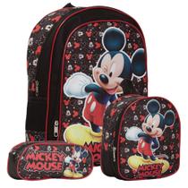 Mochila Infantil Menino Mickey Mouse Costas Tam G Lançamento