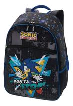 Mochila Infantil Menino Pacific Sonic Preta - 989j04