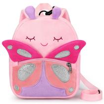 Mochila Infantil Mibasies - Pelúcia 3D com Desenho de Borboleta