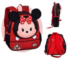 Mochila Infantil Minnie Escolar Passeio Para Costas Diversão