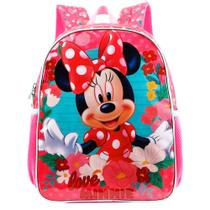 Mochila Infantil Minnie Mouse Disney Costas Tam G Escolar Reforçada