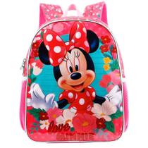 Mochila Infantil Minnie Mouse Disney Costas Tam M Escolar