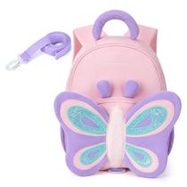 Mochila infantil Mommore Butterfly Girls 2-4 resistente à água Mochila infantil Mommore Butterfly Girls 2-4 resistente à água