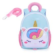 Mochila infantil mommore Unicorn de 2 a 4 anos resistente à água Mochila infantil mommore Unicorn de 2 a 4 anos resistente à água