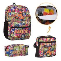 Mochila Infantil Naruto Costas Resistente Juvenil Criança