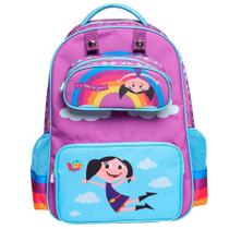 Mochila Infantil O Show Da Luna Kit Com Estojo Nas Nuvens