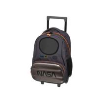Mochila Infantil Pacific Rodinha NASA Preta - 998A