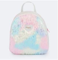 Mochila Infantil Pampili Pelinhos e Corações Branca 600.1372 Mochila Infantil Pampili Pelinhos e Corações Branca 600.1372