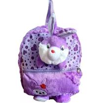 Mochila infantil pelúcia bichinhos variados escola passeio fofo. papelaria