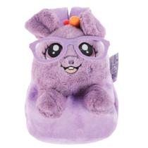 Mochila Infantil Pelucia Lilás Levanta As Orelhas Polibrinq