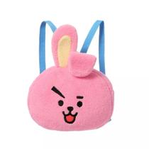 Mochila infantil pelucia macia bt21 cooky original miniso