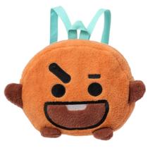 Mochila infantil pelucia macia bt21 shooky original miniso