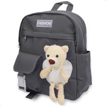 Mochila Infantil Pequena 5 Compartimentos Urso Minimalista