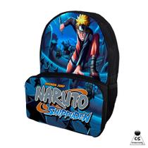 Mochila Infantil Personagem Naruto Shippudem Bolsa Escolar De Anime Escolar Dia a Dia