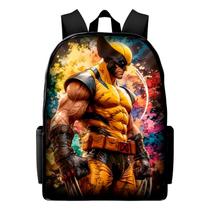 Mochila Infantil Personagem Wolverine Novidade Volta As Aulas Casual