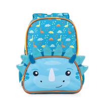 Mochila Infantil Pets Dinossauro Azul Escuro Mochila Infantil Pets Dinossauro Azul Escuro