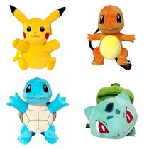 Mochila Infantil Pokémon Bichinho de Pelúcia Pikachu Charmander
