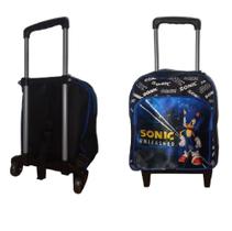 Mochila Infantil Pré Escolar com Rodinhas e Bolso Frontal para Meninas e Meninos Diversos Personagens