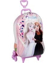 Mochila Infantil Princesa Elsa E Anna Disney Rodinha Tripla - DIPLOMATA