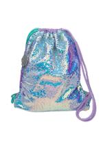 Mochila infantil puket saquinho paete pet sereia verde agua