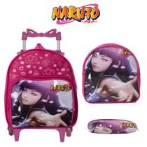Mochila Infantil Rodinha Creche Hinata Menina Envio Imediato Mochila Infantil Rodinha Creche Hinata Menina Envio Imediato