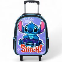 Mochila Infantil Rodinha Escolar Lilo Stitch Masculina Menino Criança Juvenil