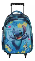Mochila Infantil Rodinha Lilo Stitch Angel Tam G Cor Azul Mochila Infantil Rodinha Lilo Stitch Angel Tam G Cor Azul