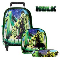 Mochila Infantil Rodinha Menino Incrivel Hulk Marvel Toys 2U