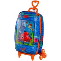 Mochila infantil rodinha tripla 3D Procurando Nemo Diplomata