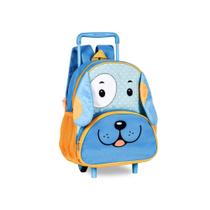 Mochila Infantil Rodinhas Escolar Passeio Cachorro Azul Clara - Clio