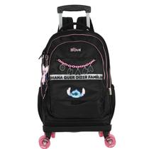 Mochila Infantil Rodinhas Stitch MC50082SC Preto Mochila Infantil Rodinhas Stitch MC50082SC Preto