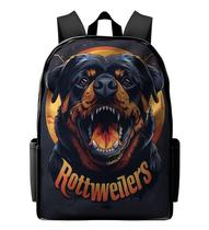 Mochila Infantil Rottweiler Estampada Dog Cachorro Menino Menina Top