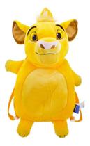 Mochila Infantil Simba Rei Leão 43x23cm Disney Amarela