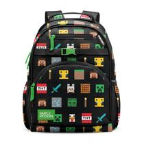 Mochila Infantil Simples Moderna Minecraft 41 cm de Altura Mochila Infantil Simples Moderna Minecraft 41 cm de Altura
