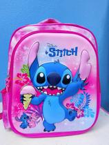 Mochila infantil Stich personagem em alto relevo 3D Mochila infantil Stich personagem em alto relevo 3D