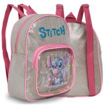 Mochila Infantil Stitch Alça Costas Menina Passeio Creche