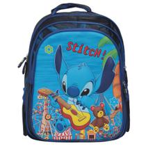 Mochila Infantil Stitch Bolsa de Costas Estampa 3D Tam G