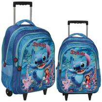 Mochila Infantil Stitch Carrinho Menino Menina Alto Relevo