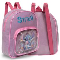 Mochila Infantil Stitch Costas Feminina Pre Escola Pequena