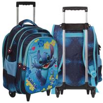Mochila Infantil Stitch Rodinha Reforçada Passeio Creche Mochila Infantil Stitch Rodinha Reforçada Passeio Creche