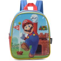 Mochila Infantil Super Mario Bros Petit P Vermelha Mochila Infantil Super Mario Bros Petit P Vermelha