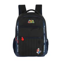 Mochila Infantil Super Mario Nintendo Luigi Escolar Preto