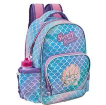Mochila Infantil Sweety Mermaid Holográfica Sereia Rosa Lilás Mochila Infantil Sweety Mermaid Holográfica Sereia Rosa Lilás