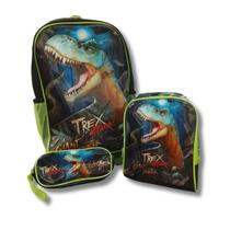 Mochila Infantil T-Rex Attack Verde com Rodinhas Winth Mochila Infantil T-Rex Attack Verde com Rodinhas Winth