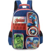 Mochila Infantil The Avengers Grande Azul - Luxcel Mochila Infantil The Avengers Grande Azul - Luxcel
