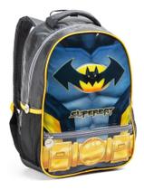 Mochila Infantil Tipo Batman Masculina Costas Escolar Denlex