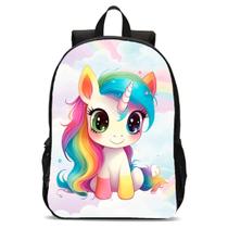 Mochila Infantil Unicórnio Branca