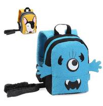 Mochila Infantil Unissex Monstrinho Cachorro com Alca Guia 10'' - Denlex Mochila Infantil Unissex Monstrinho Cachorro com Alca Guia 10'' - Denlex